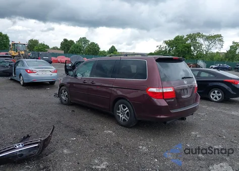 2007 Honda Odyssey Ex-L from USA, damaged, VIN 5FNRL38707B453788